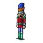 180CM INFINITY LIGHT STANDING NUTCRACKER WITH WOODEN AND ALUMINIUM BASE  DOUBLE FACE ILUMINATED FROM BOTH SIDES WITH EUROPEAN PLUG
OUTDOOR