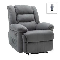 JULIA Massage-Relax Armchair, Fabric Grey JULIA Massage-Relax Armchair, Fabric Grey