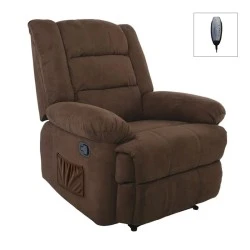 JULIA Massage-Relax Armchair, Fabric Brown JULIA Massage-Relax Armchair, Fabric Brown