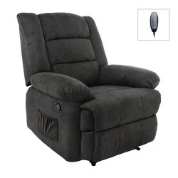 JULIA Massage-Relax Armchair, Fabric Black JULIA Massage-Relax Armchair, Fabric Black