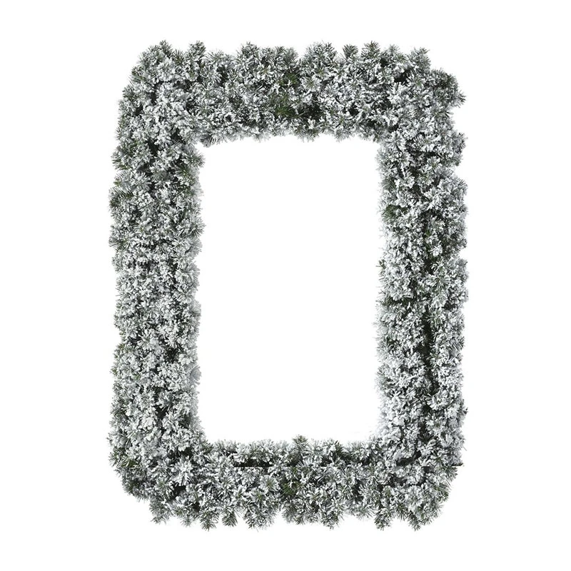 XMAS SNOWY GARLAND FRAME 120X140CM