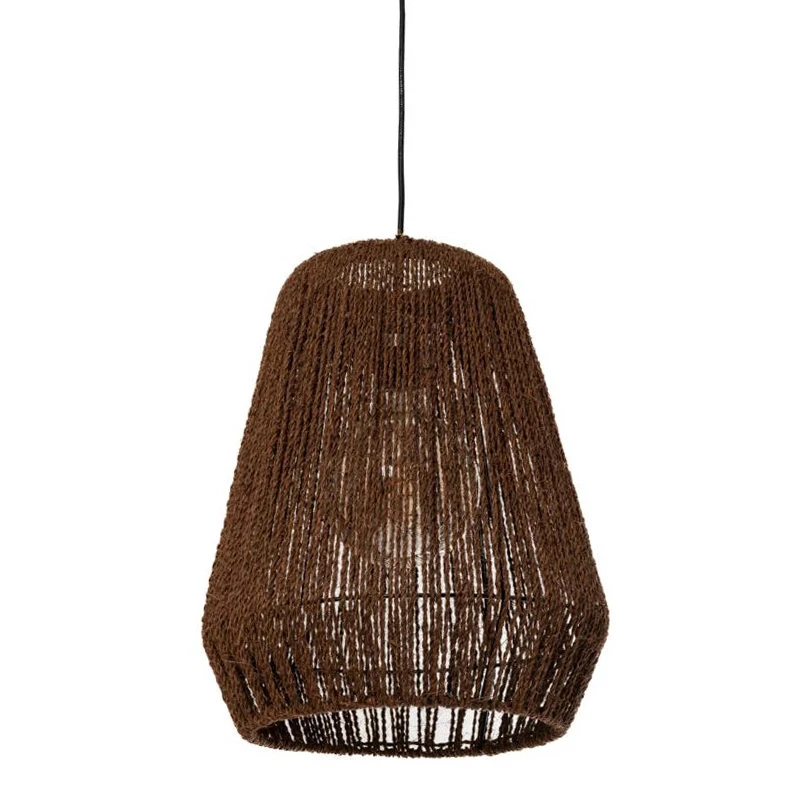 DECO PALM ROPE WEAVED HANGING LIGHT D39x50CM
