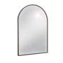 BROWN METAL ARCH MIRROR 40X60CM