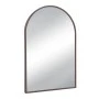 BROWN METAL ARCH MIRROR 60X90CM