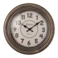 WOODEN WALL CLOCN IN BROWN BEIGE COLOR D40X4,5CM