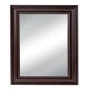 BROWN PLASTIC RECTANGLE MIRROR (WOOD EFFECT) 60X80CM