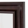 BROWN PLASTIC RECTANGLE MIRROR ( WOOD EFFECT) 80X120CM
