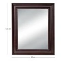 BROWN PLASTIC RECTANGLE MIRROR ( WOOD EFFECT) 80X120CM