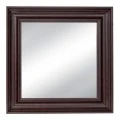 BROWN PLASTIC SQUARE MIRROR (WOOD EFFECT) 60X60CM