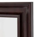 BROWN PLASTIC SQUARE MIRROR (WOOD EFFECT) 60X60CM