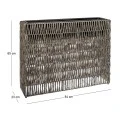 RATTAN RECTANGULAR PLANTER 84X23X65CM