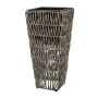 BROWN RATTAN SQUARE POT 28X28X60CM