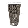 BROWN RATTAN SQUARE POT 28X28X60CM