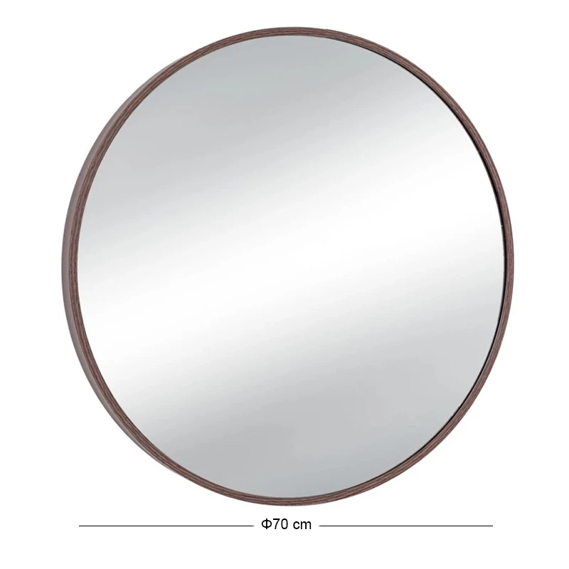 BROWN CIRCLE METAL MIRROR D70CM