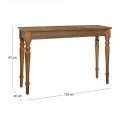 WOODEN CONSOLE TABLE 120x40x83CM