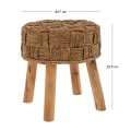 WOODEN STOOL WITH BROWN LEGS 27X27X29,5CM
