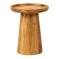 ROUND SIDE TABLE MADE OF WOOD IN NATURAL COLOR D45X60CM