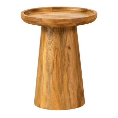 ROUND SIDE TABLE MADE OF WOOD IN NATURAL COLOR D45X60CM