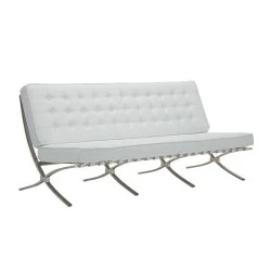 BARCELONA Type 3-Seater Sofa White Pu BARCELONA Type 3-Seater Sofa White Pu