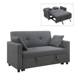IMOLA Sofa 2-Seater - Bed Dark Grey Fabric IMOLA Sofa 2-Seater - Bed Dark Grey Fabric