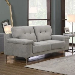 NOTE 2-Seater Sofa Light Grey Fabric