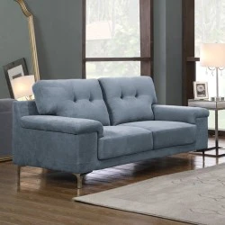 NOTE 2-Seater Sofa Blue-Grey Fabric NOTE 2-Seater Sofa Blue-Grey Fabric