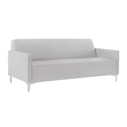 Sofa three-seater STYLE made of Pu techno-leather in white color 164x71x72cm. Sofa three-seater STYLE made of Pu techno-leather in white color 164x71x72cm.