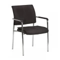 ELDER Armchair Chrome/Black Pu