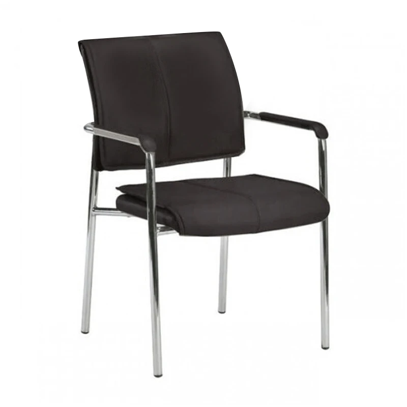 ELDER Armchair Chrome/Black Pu