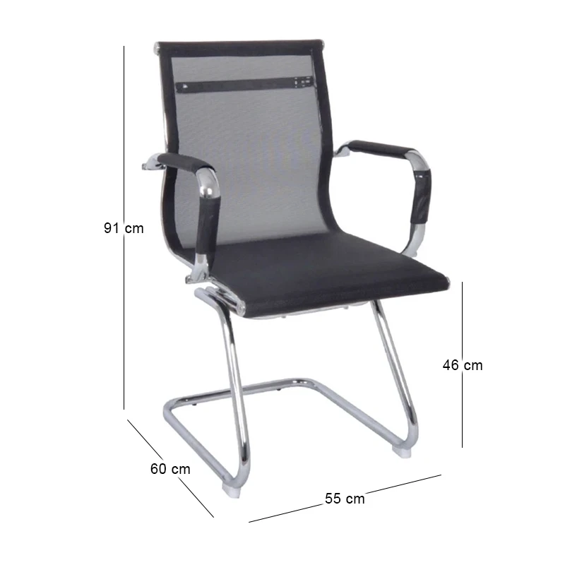 BF3200V Office Visitor Armchair Black Mesh