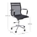 BF3201 Low Back Armchair Black Mesh