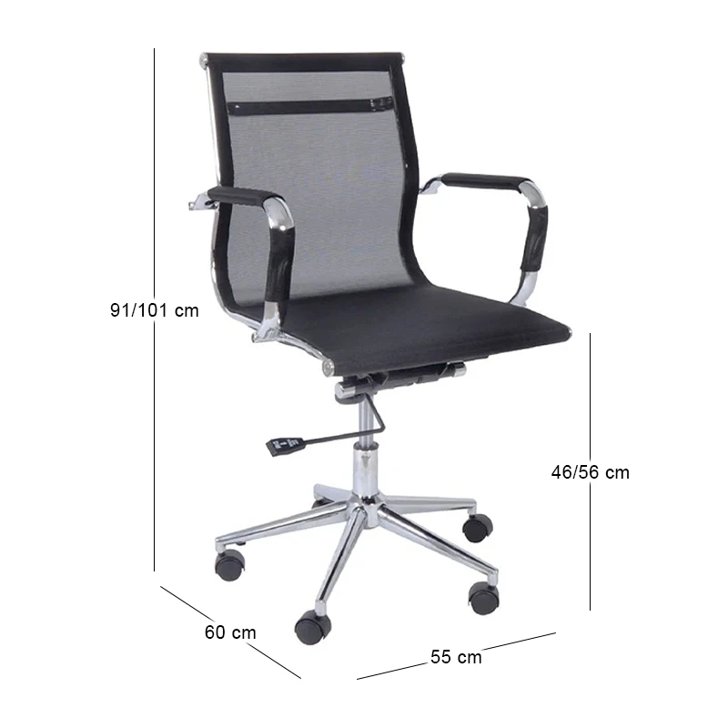 BF3201 Low Back Armchair Black Mesh