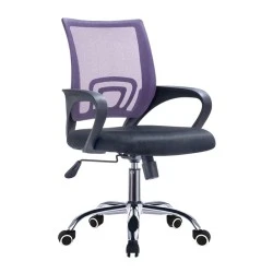 BF2101-F (with relax) Office Chair Chrome/Purple-Black Mesh (1pc) BF2101-F (with relax) Office Chair Chrome/Purple-Black Mesh (1pc)