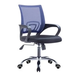 BF2101-F (with relax) Office Armchair Chrome/Blue-Black Mesh (1pc) BF2101-F (with relax) Office Armchair Chrome/Blue-Black Mesh (1pc)