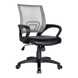 Καρέκλα γραφείου BF2101 Pro ύφασμα Mesh - τεχνόδερμα χρώμα γκρι - μαύρο 57x56x84-94εκ. Καρέκλα γραφείου BF2101 Pro ύφασμα Mesh - τεχνόδερμα χρώμα γκρι - μαύρο 57x56x84-94εκ.