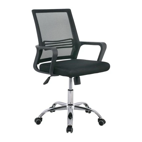 BF2110 Office Armchair Chromed Base/Mesh Black