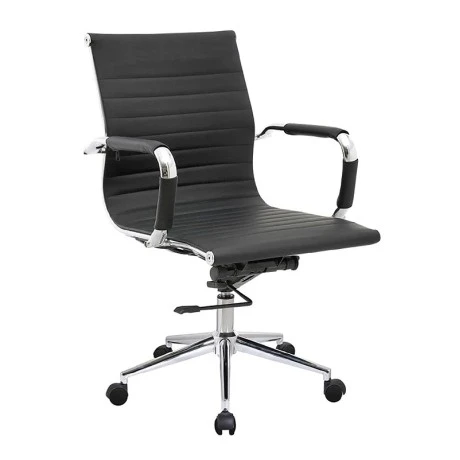 BF3301 Low Back Armchair Black Pu