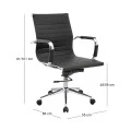BF3301 Low Back Armchair Black Pu