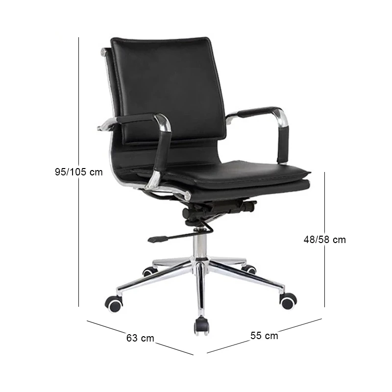 BF3601 Low Back Armchair Black Pu