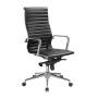 Manager armchair with Pu in black color 57x62x110/118cm.