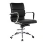Work chair with Pu in black color 55x63x95/105cm.