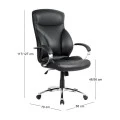 BF5300 Manager Armchair Black Pu