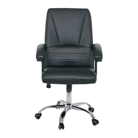 Manager armchair with Pu in black color 67x69x108/116cm.
