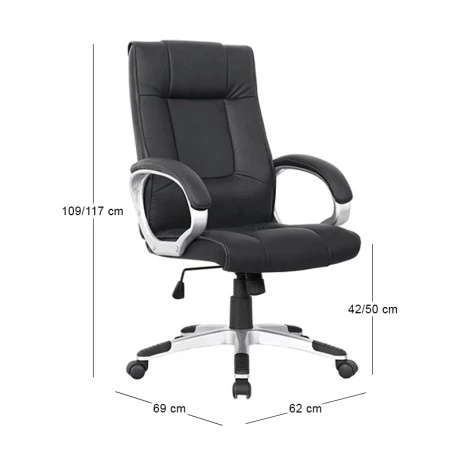 BF6900 Manager Armchair Black Pu