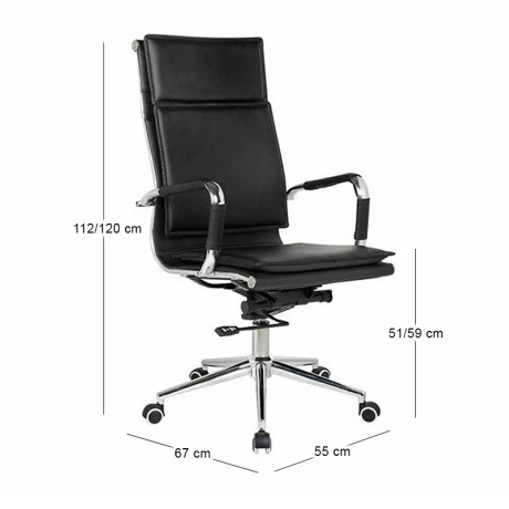 BF3600 Manager Armchair Black Pu