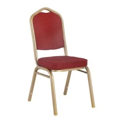 HILTON Banquet chair, Light Gold Metal Frame/Red Fabric HILTON Banquet chair, Light Gold Metal Frame/Red Fabric