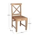 KIKA Chair Acacia Natural Finish