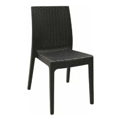 DAFNE Plastic Chair Brown (Rattan Look) DAFNE Plastic Chair Brown (Rattan Look)