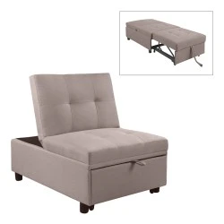 IMOLA Chair-Bed / Fabric Cappuccino