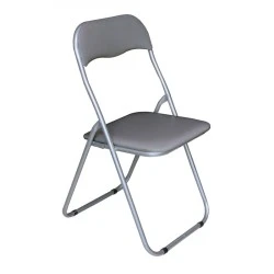 LINDA Folding Chair Grey Pvc (Grey Paint) LINDA Folding Chair Grey Pvc (Grey Paint)